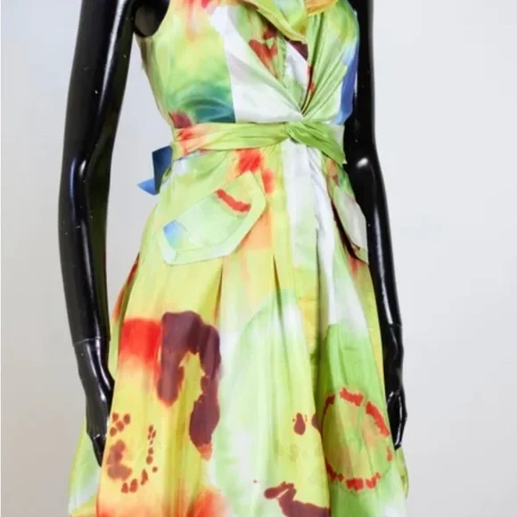 Samuel Dong Print Bubble Dress - Picture 2 of 5